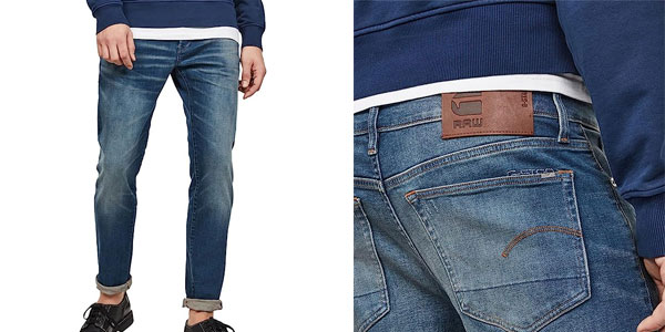 Chollazo Vaqueros G-STAR RAW 3301 Slim Fit para hombre por sólo 47,49€ con envío gratis (52% de descuento)