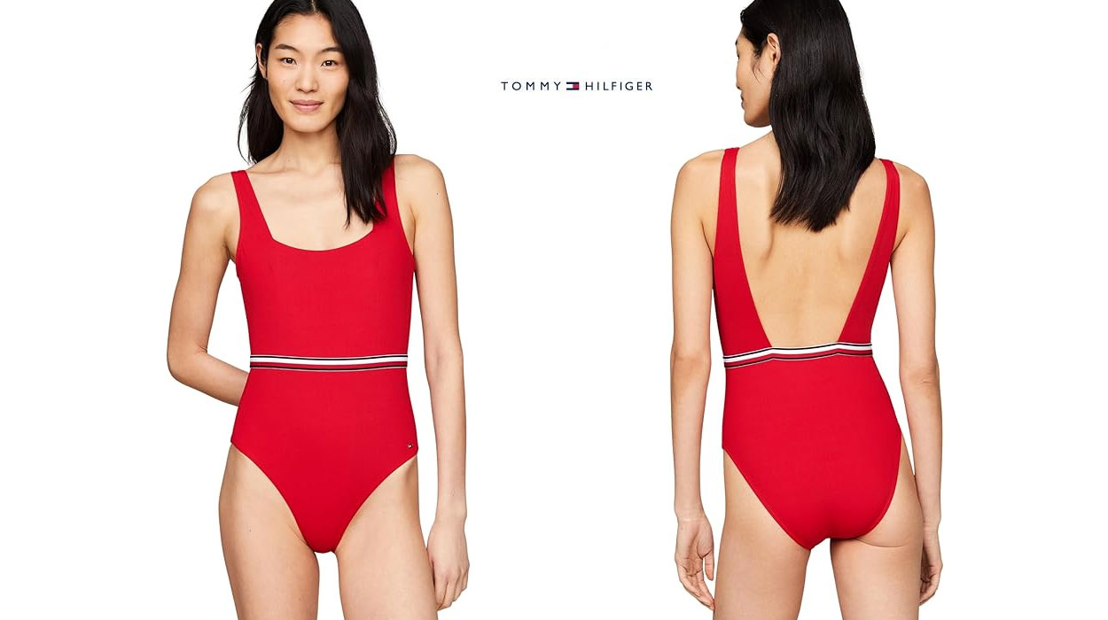 Amazon rebaja uno de los bañadores Tommy Hilfiger más favorecedores y hoy tiene un 60% de descuento ¡CORRE!