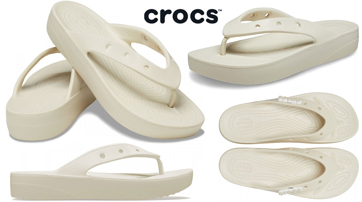 Chollo Chanclas Crocs Classic Platform Flip para mujer por sólo 27,99€ (-37%)