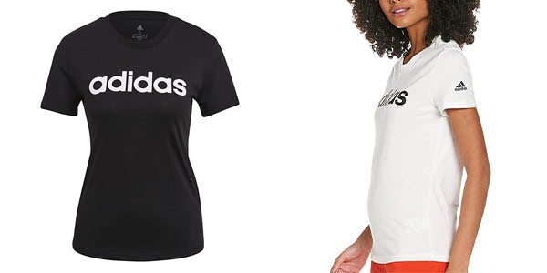 Chollo Camiseta Adidas Essentials Slim Logo para mujer por sólo 14,99€ (-40%)