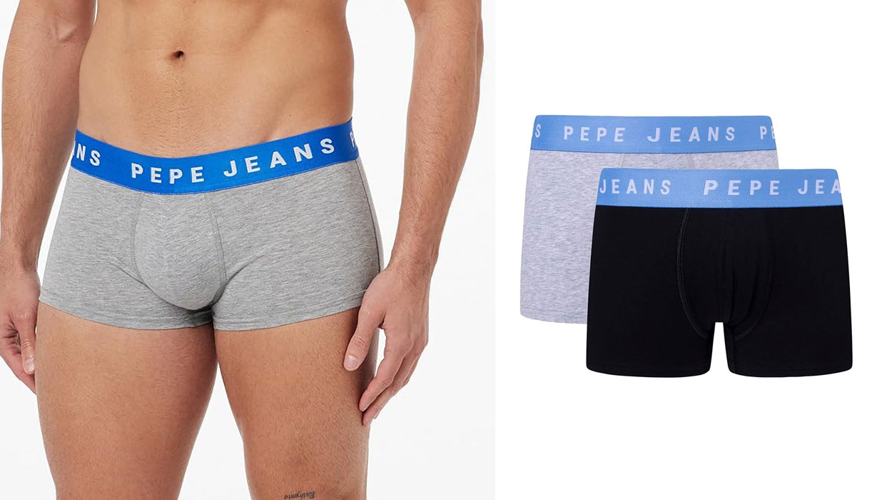 Chollo Pack x2 boxers cortos Pepe Jeans de algodón elástico para hombre por sólo 13€ (-50%)