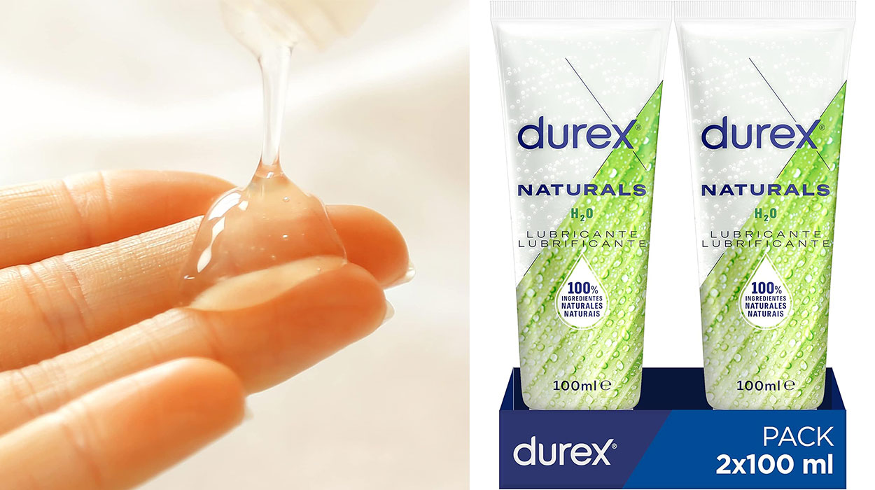 Chollo Pack x2 Lubricante Durex Naturals H20 de 100 ml por sólo 10,98€ (-49%)