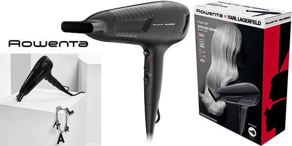 Chollo Secador de pelo Rowenta Studio Dry Karl Lagerfeld de 2.300 W por sólo 19,99€ (-20%)