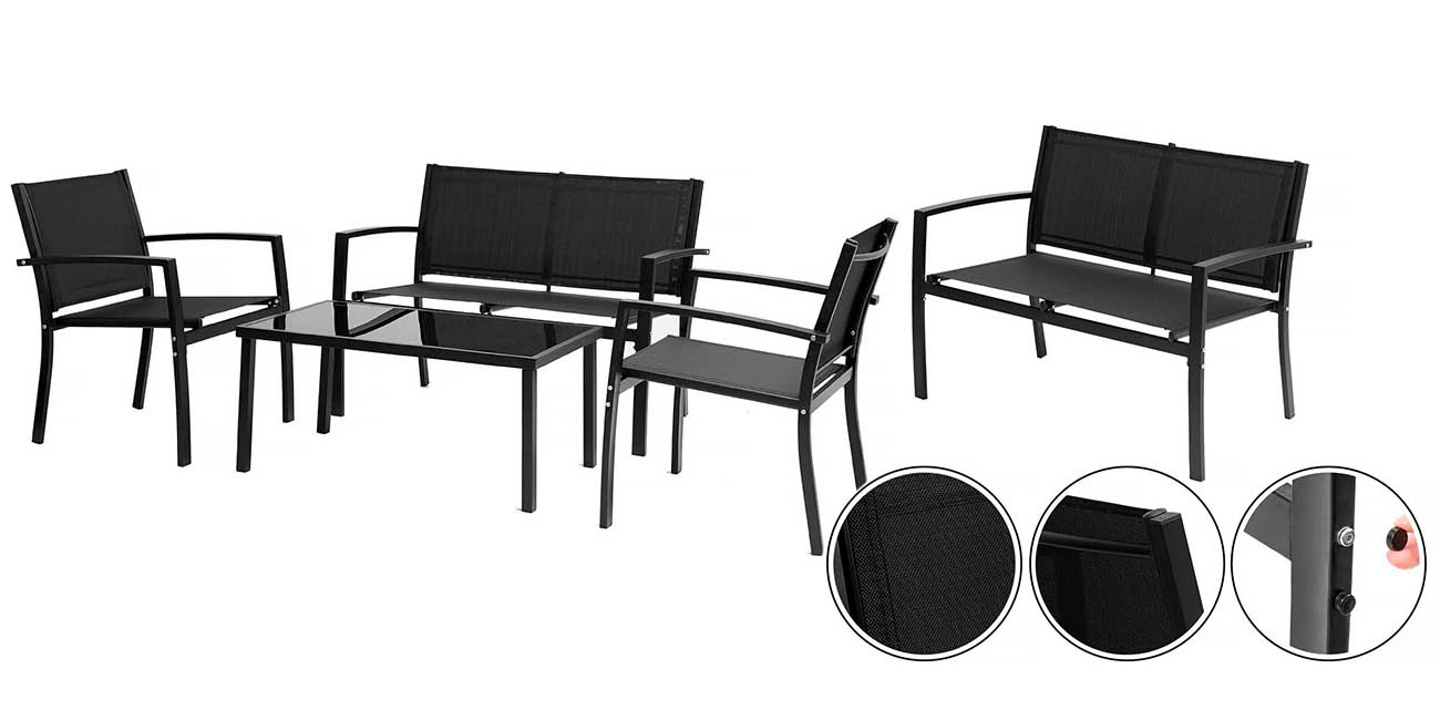 Chollazo Conjunto de muebles bajos de jardín Lino por solo 129€ con envío gratis (-20%)