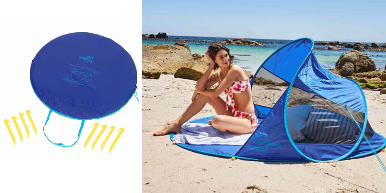 Este paravientos autodesplegable es perfecto para acampada y playa y cuesta menos de 10 euretes en Lidl