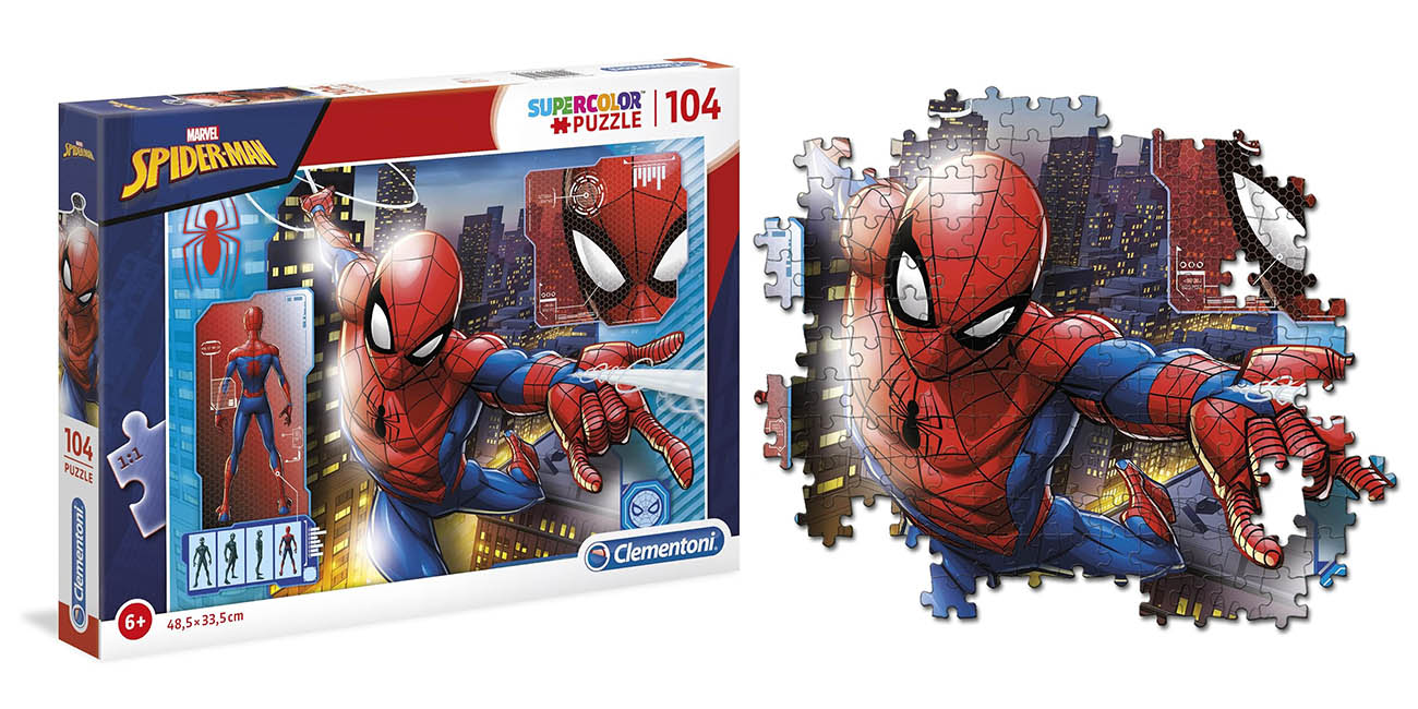 Chollo Puzle infantil Spider-Man de 104 piezas Clementoni por solo 7,39€ (43% de descuento)