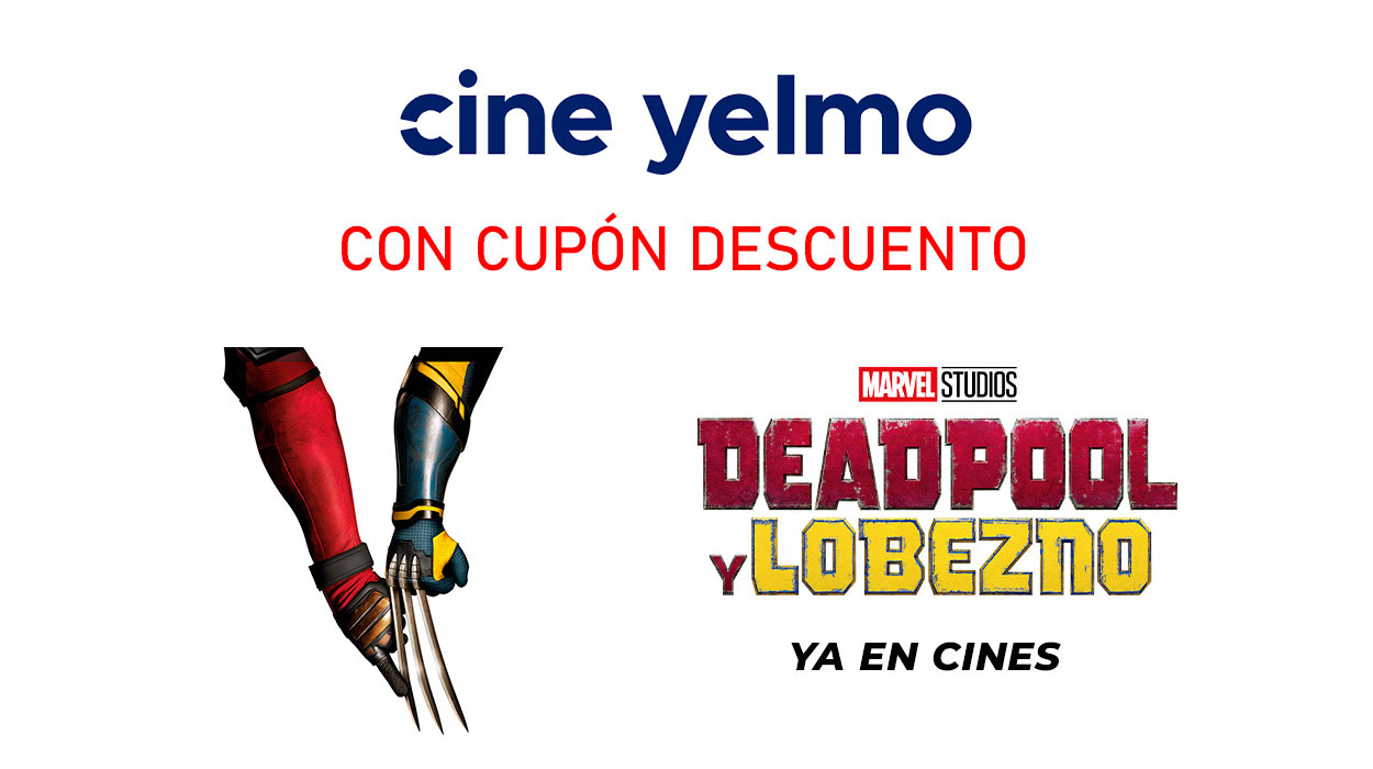 Hasta 4 entradas Yelmo Cines a un precio muy especial con este cupón descuento