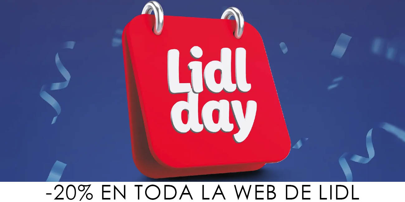 No te pierdas el Lidl Day el 31 de julio con un 20% de descuento en TODA LA WEB