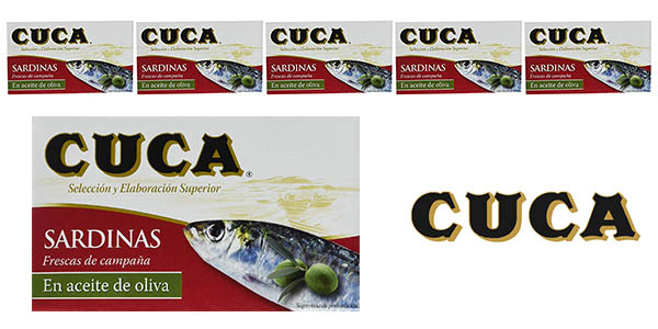 Chollo Pack x5 Sardinillas Cuca en aceite de oliva de 90 g por sólo 11,59€ (-20%) ¡2,31€ cada lata!