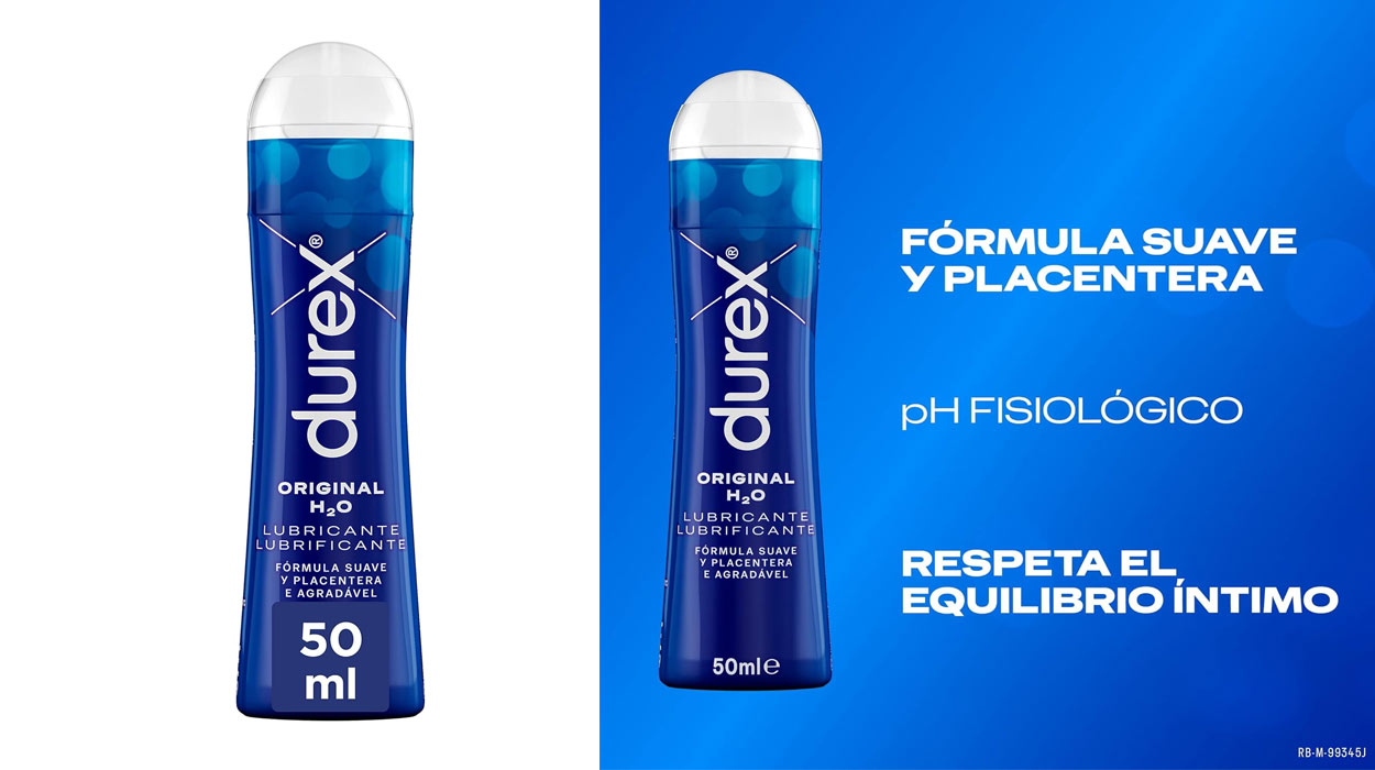 Chollo Lubricante Durex Original Base Agua 50 ml por sólo 5,65€ (-64%)