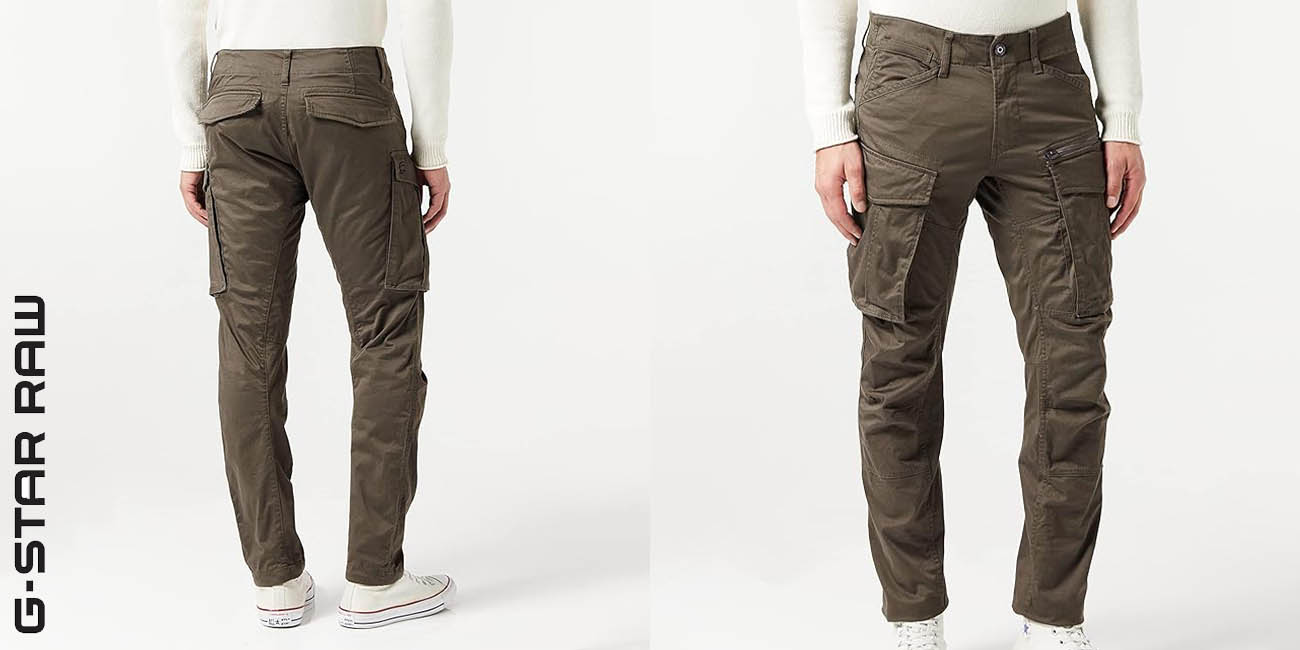 Chollo Pantalones G-Star Raw Rovic Zip 3D para hombre por sólo 33,99€ con envío gratis (-69%)