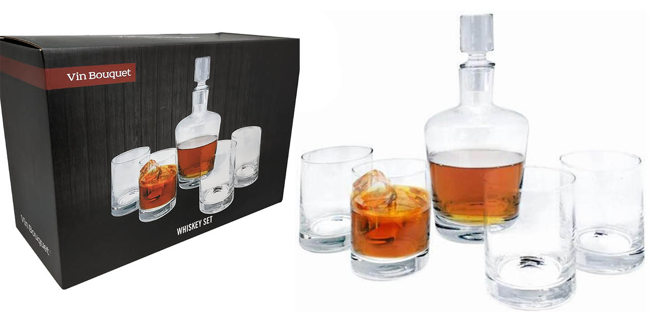 Chollo Set de vasos y botella para whisky Vin Bouquet por solo 11,36€ (Precio mínimo histórico)