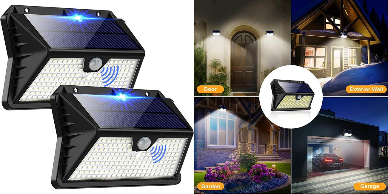 Chollazo Pack x2 Luces solares LED OUILA para exterior por sólo 16,99€ (-43%)