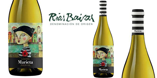 Chollo Vino blanco Albariño Marieta D.O. Rías Baixas de 750 ml por sólo 9,14 € (16% de descuento)