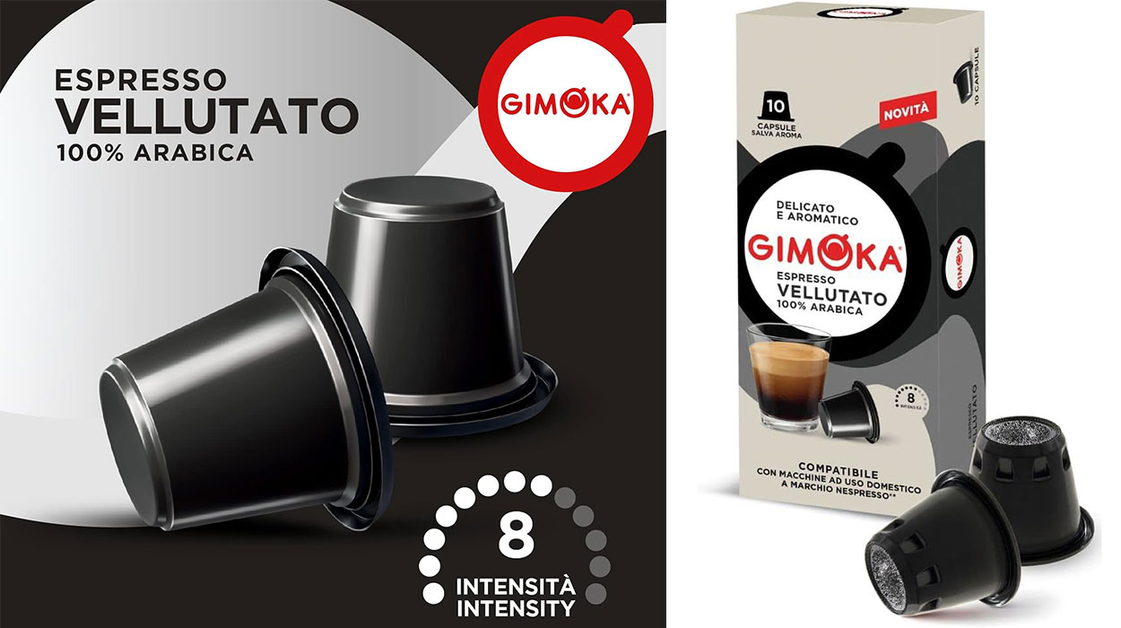 Chollo Pack de 100 cápsulas de café Gimoka Vellutato para Nespresso por solo 12,69€ ¡0,12€ cada una!