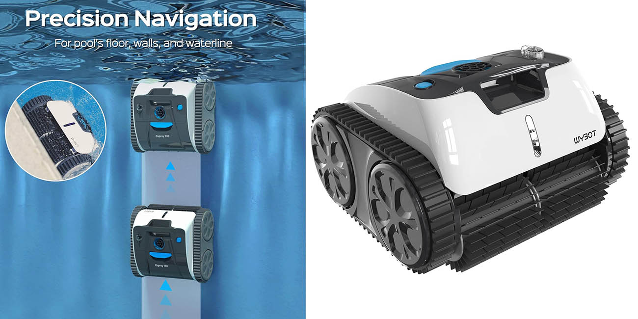 Chollazo Robot limpiafondos WYBOT para piscinas grandes por solo 539,99€ con este cupón descuento (ahorras 150€)