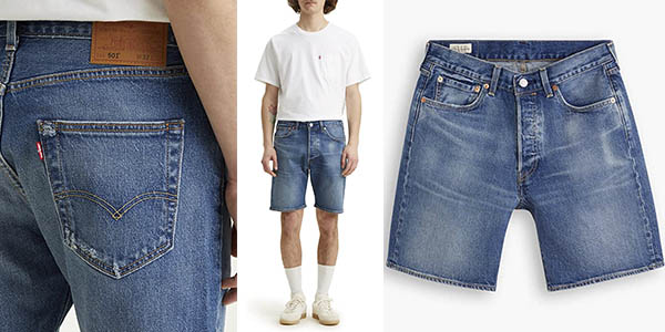 Chollazo Vaqueros cortos Levi’s 501 Hemmed Short para hombre por sólo 23,56€ con este cupón descuento ¡VAN A VOLAR!