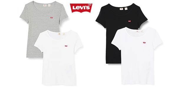 Chollazo Pack x2 Camisetas de manga corta Levi’s Tee para mujer por sólo 17,60€ (-51%)