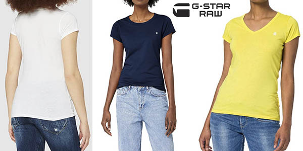 Chollo Camiseta G-Star Raw Eyben para mujer por sólo 13,46€ con cupón descuento (-46%) ¡Valoraciones top!