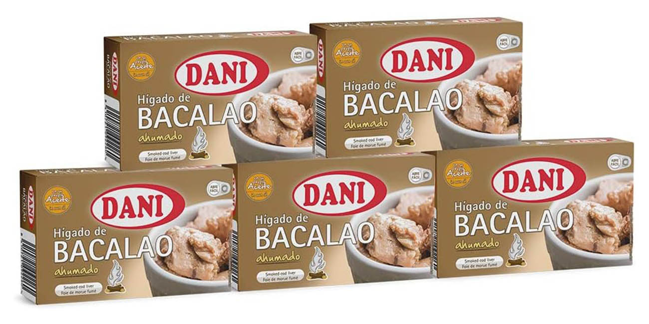 Chollo Pack x6 Latas de hígado de bacalao Dani por solo 11,43€ (-14%) ¡A 1,90€ cada una!