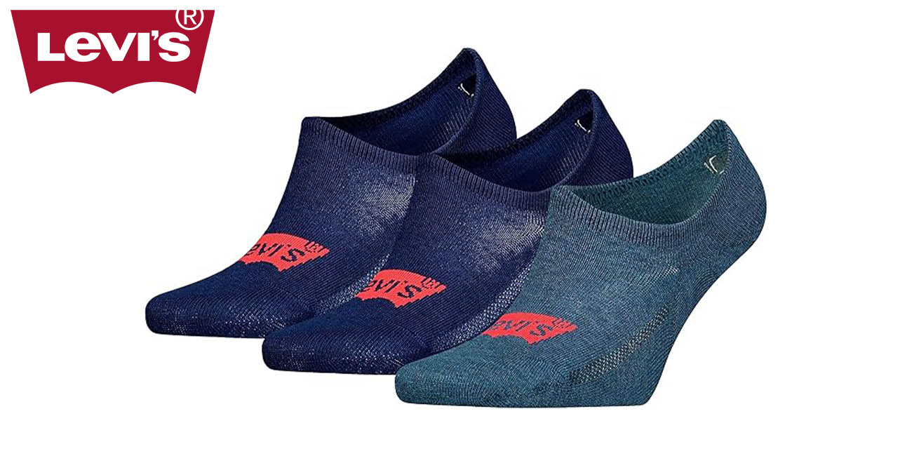 Chollazo Pack x3 Pares de calcetines Levi’s Footie unisex por sólo 5€ (50% de descuento)