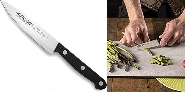 Chollo Cuchillo Cocinero Arcos Serie Universal con hoja de acero inoxidable Nitrum de 120 mm por sólo 8,65€ (38% de descuento)