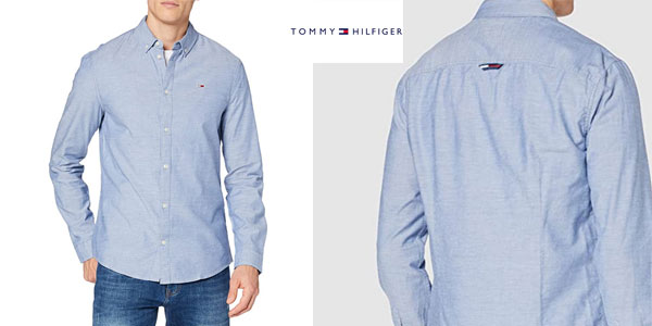 Chollo Camisa Tommy Hilfiger Slim Oxford para hombre por sólo 41,95€ con envío gratis (-36%)