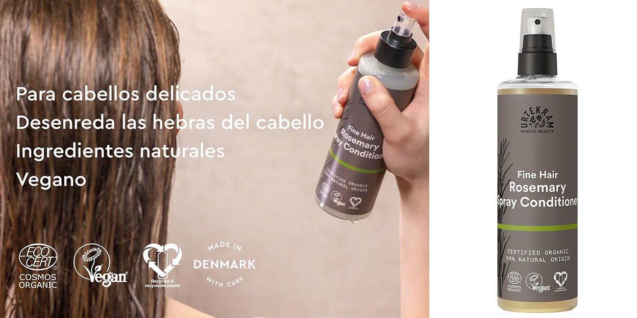 Chollo Acondicionador en spray Urtekram con romero para el pelo por solo 7,75€ (-10%)