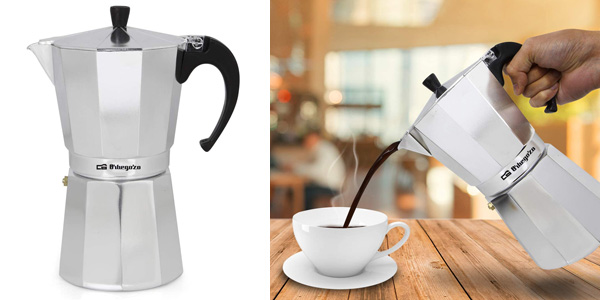 Chollo Cafetera italiana Orbegozo KF900 de 9 tazas por sólo 9,99€ (26% de descuento)