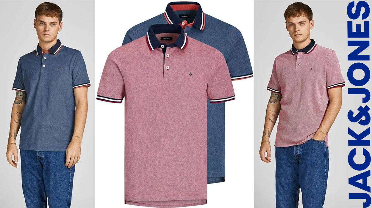 Este polo Jack Jones es bonito y comodísimo, y hoy te puedes llevar un pack de 2 a mitad de precio