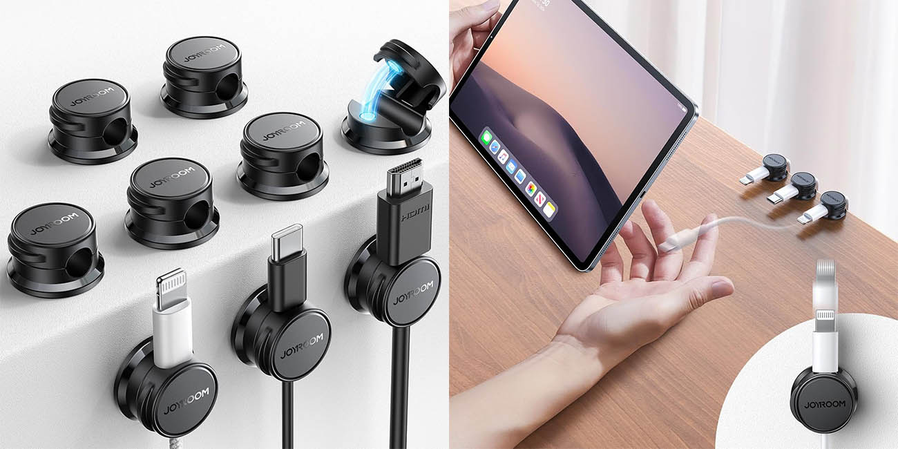 Chollo Pack 9 pinzas para sujetar y organizar cables JOYROOM por sólo 7,64€ con cupón descuento (-60%)