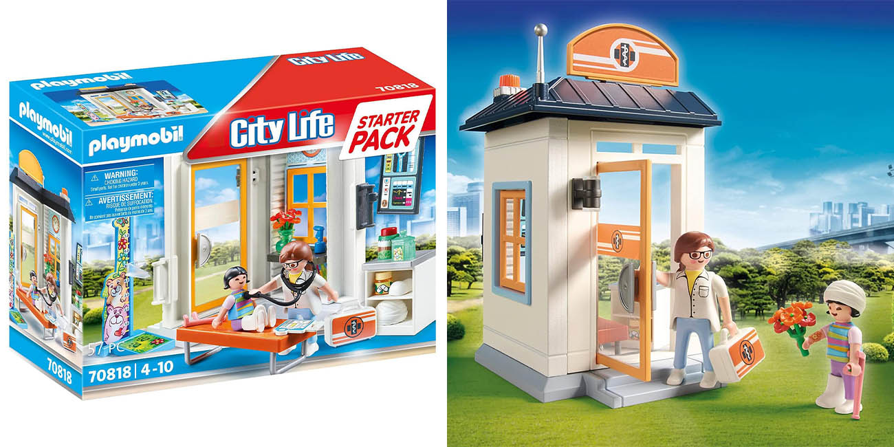 Chollo Pack Playmobil Pediatra City Life por sólo 8,55€ (57% de descuento)