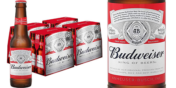 Chollo Pack de 24 botellas de cerveza Budweiser de 25 cl por sólo 15,29€ (-15%) ¡0,64€ la unidad!