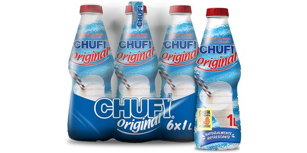 Chollo Pack x6 botellas de horchata de chufa Chufi Original de 1 L por sólo 9,54€ (16% de descuento) ¡1,25€ cada una!