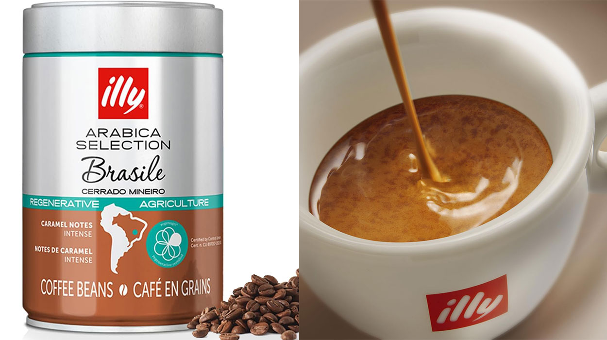 Chollo Pack x2 Café en grano Illy Brasil de caramelo por sólo 13,18€ con 2ª unidad al 50%