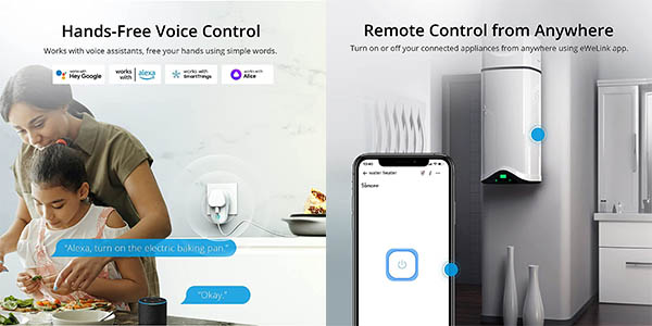 Chollo Pack 4x Enchufe inteligente SONOFF S26R2 WiFi por sólo 28,41€ con cupón descuento (-42%)