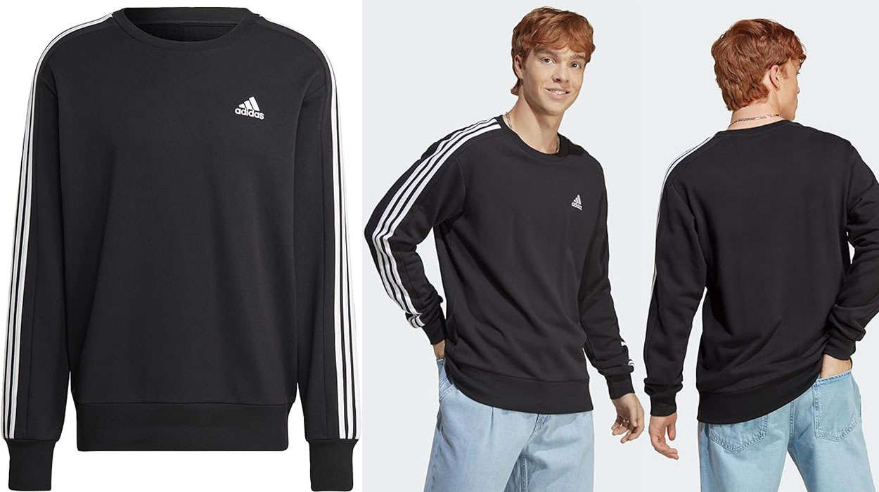 Esta sudadera Adidas para hombre a precio de outlet es es un básico en cualquier armario ¡No te la querrás quitar!