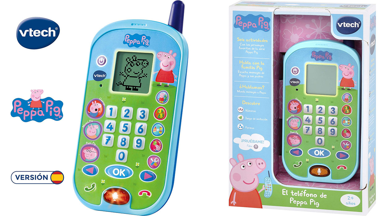 Chollo Teléfono interactivo Vtech de Peppa Pig para niños por sólo 13,79€ (-47%)