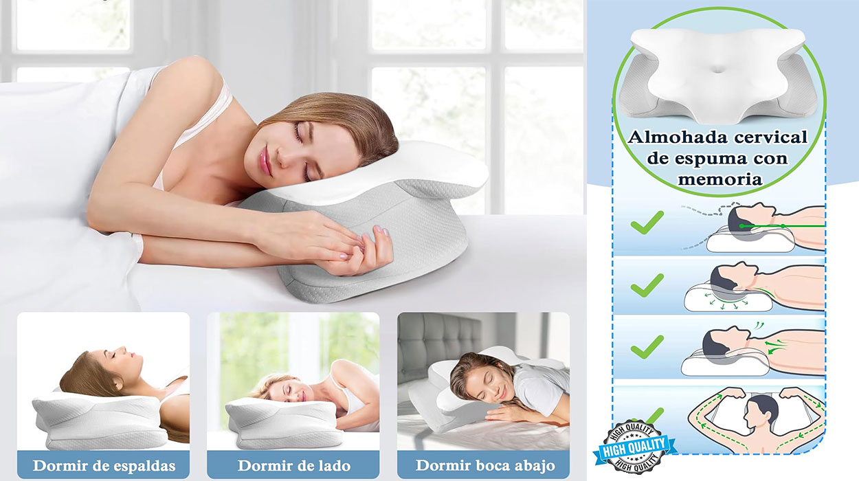 Chollo Almohada de espuma viscoelástica Physen por sólo 24,99€ con doble cupón (-50%)