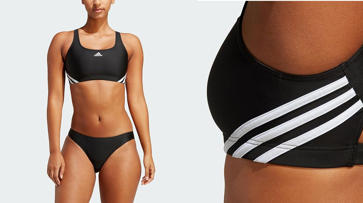 Chollo Bikini de natación Adidas 3 Bandas para mujer por sólo 19,99€ (-56%)