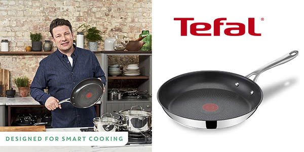 Chollo Sartén Tefal Jamie Oliver de 28 cm por sólo 34,99€ con envío gratis (45% de descuento)