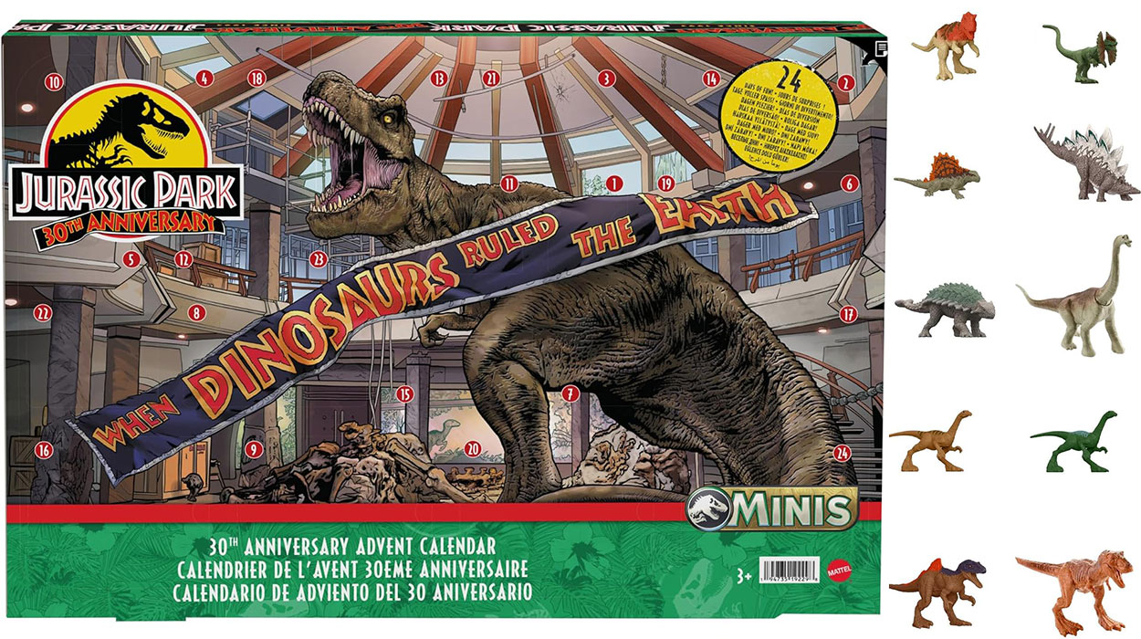 Siente ya el rugido navideño con este Calendario de Adviento de Jurassic Park baratísimo