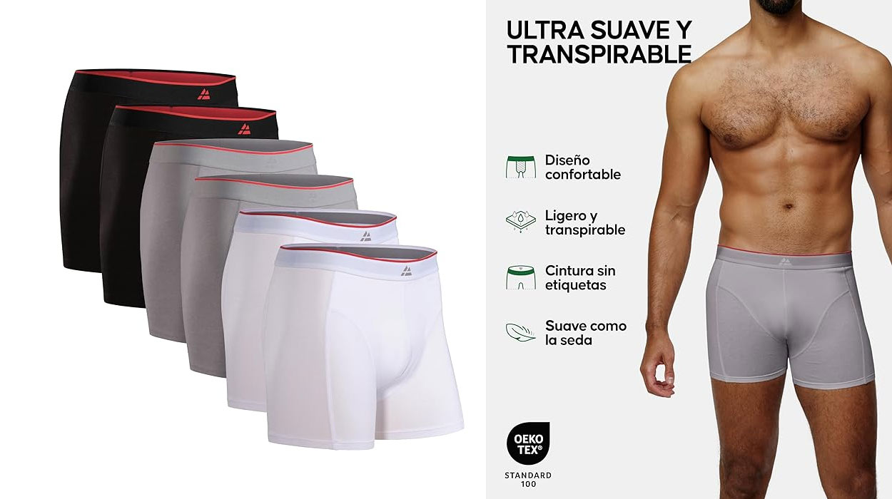 No te arrepentirás de haber comprado estos boxers Danish Endurance de fibra de bambú en cuanto pruebes su comodidad superior