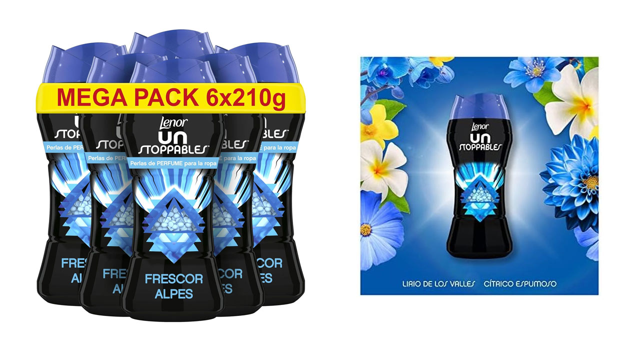 Chollo Pack x6 Lenor Unstoppables frescor Alpes de 210 gramos por sólo 24,99€ (-23%)