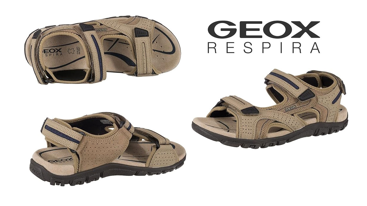 Chollo Sandalias Geox Uomo Sandal Strada D para hombre por sólo 45,39€ con envío gratis (35% de descuento)