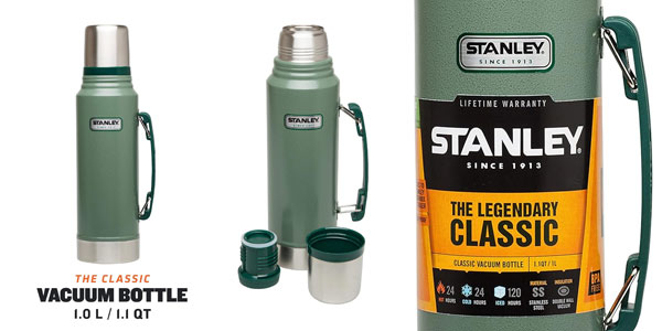 Chollo Botella térmica Stanley Classic Legendary Bottle de 1 litro por sólo 34,99€ con envío gratis (-36%) ¡Top ventas!