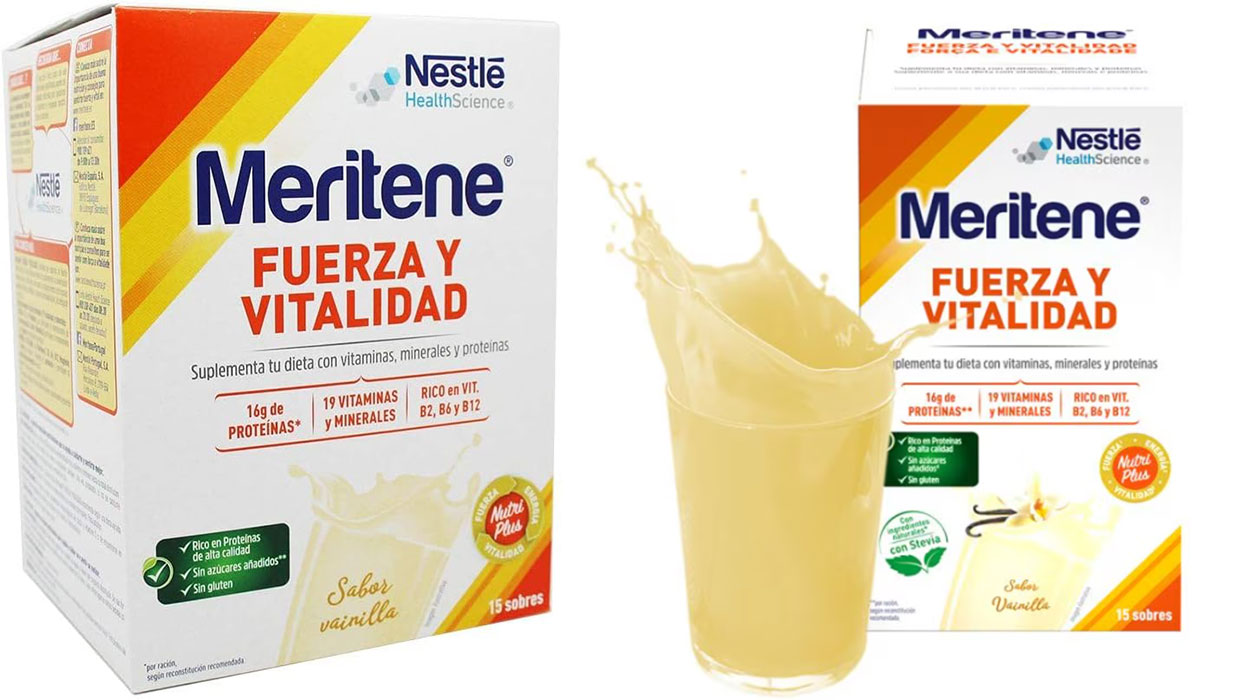 Chollo Pack x15 Batido Meritene Fuerza y Vitalidad por sólo 17,19€ (-25%)