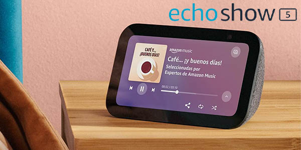 Chollazo Pantalla inteligente Echo Show 5 (3ª gen) con Alexa por sólo 57,84€ con envío gratis (-47%)