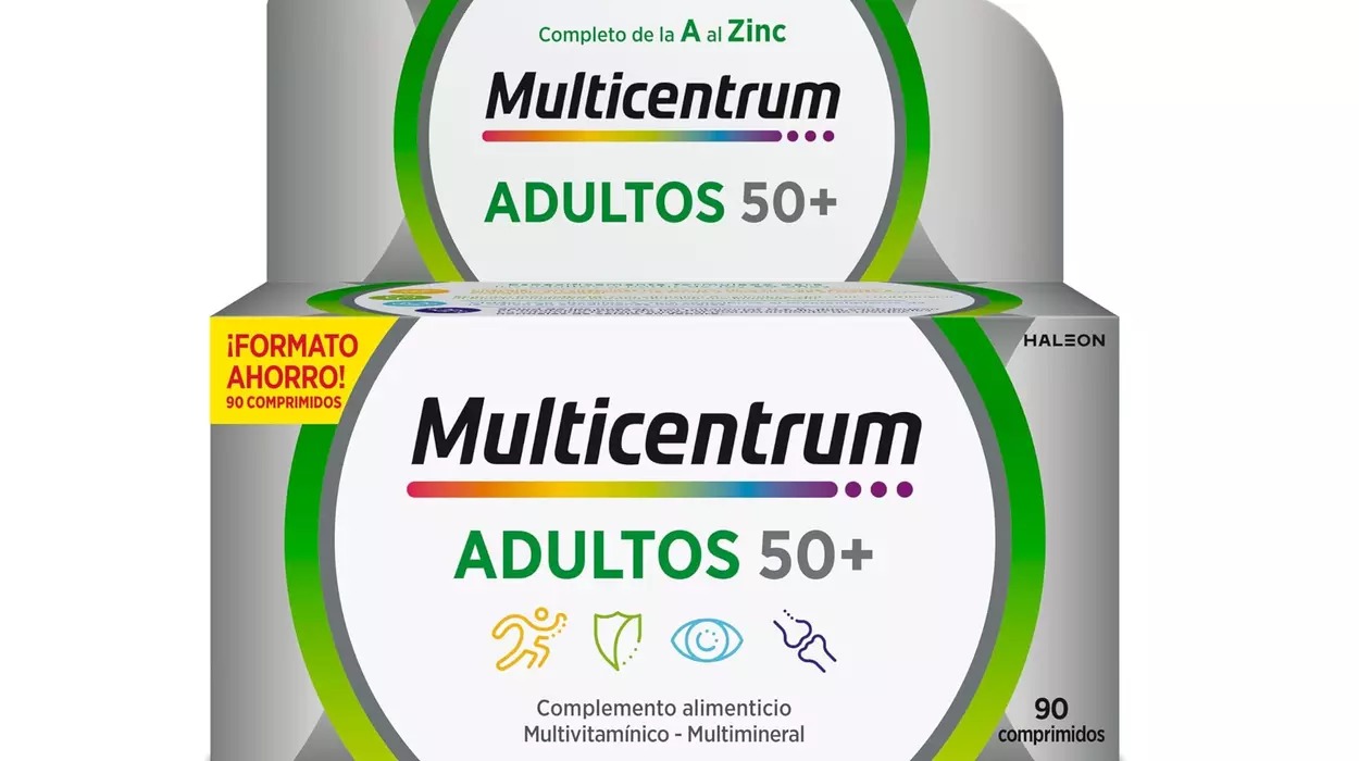 Chollo Caja 90 Comprimidos Multicentrum Adultos 50+ por sólo 17,28€ (40% de descuento)