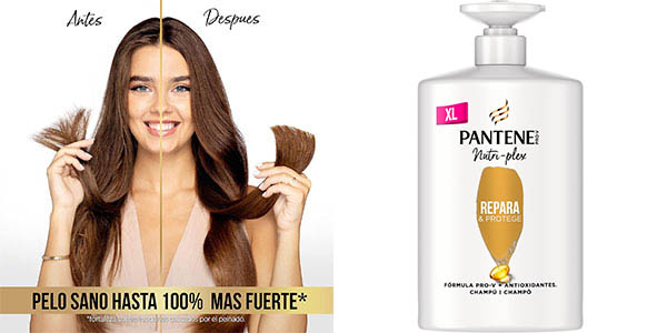 Chollo Champú Pantene Nutri-Plex Repara y Protege de 1.000 ml por sólo 7,39€ con descuento automático (-39%)